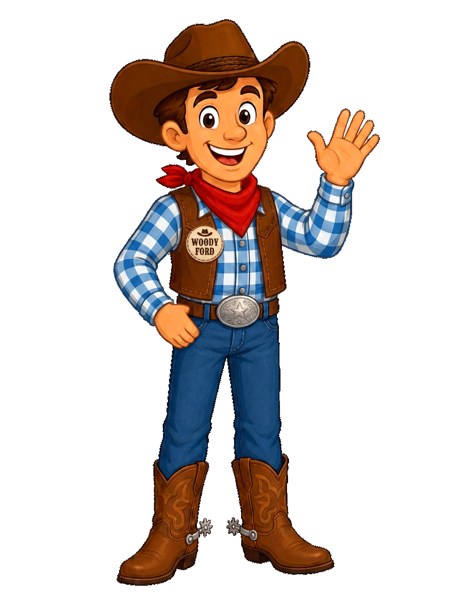 Woody the Cowboy, mascot of Woody Ford